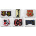 3D Stickerei Abzeichen / Patch + Flocking Wärmeübertragung für Fußball Tragen / Fußball Jersey Hitze Presse Patches Stickerei Patch-Kleidungsstück Label